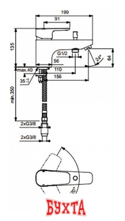 Смеситель Ideal Standard CeraPlan III B0769AA