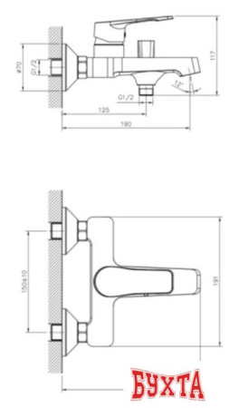 Смеситель Decoroom DR23036