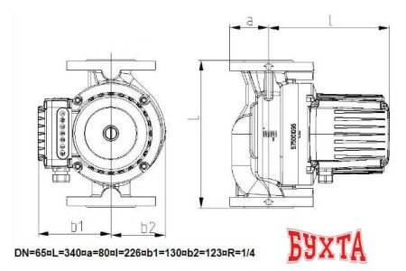 Циркуляционный насос IMP Pumps GHNbasic II 65-190F