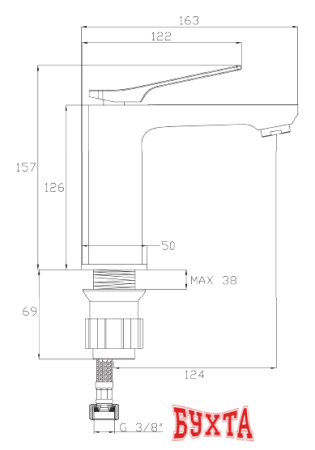 Смеситель Invena Paros BU-09-004