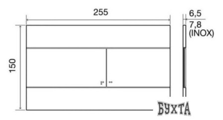 Инсталляция для унитаза OLI OLI80 с клавишей смыва Slim 883422 (белый)