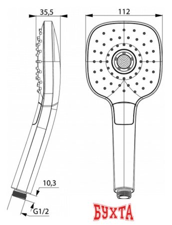 Душевая лейка IDDIS Sena SEN3F00i18