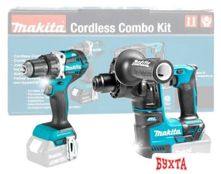 Наборы электроинструментов Makita DLX2278 (шуруповерт, перфоратор, без АКБ)