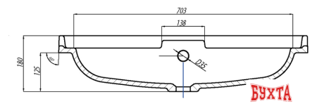 Умывальник Акватон Фабиа 80 80x45