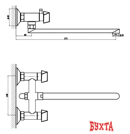 Смеситель Gross Aqua Forma 7016084С-35L(F)