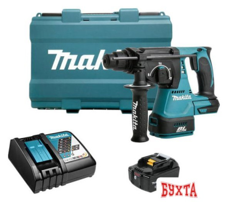 Перфоратор Makita DHR242RT (с 1-им АКБ, кейс)