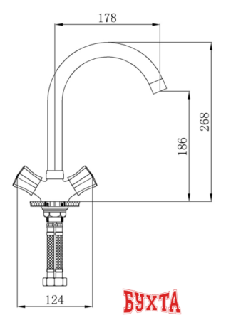 Смеситель РМС SL116-274F