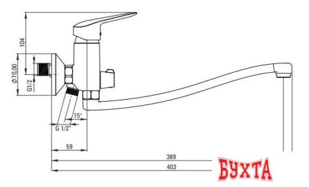 Смеситель Deante Boro BMO 057M