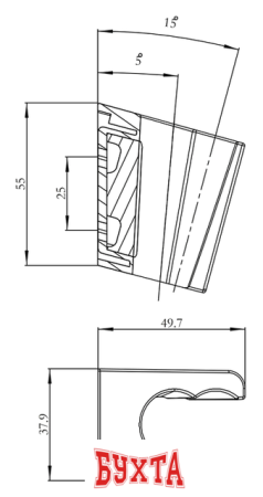 Держатель душевой лейки IDDIS 080CP00i53