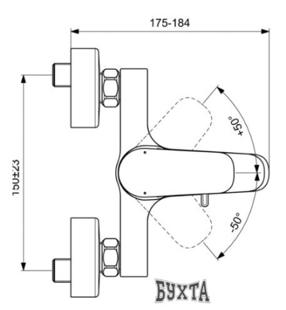 Смеситель Ideal Standard Ceraflex B1740