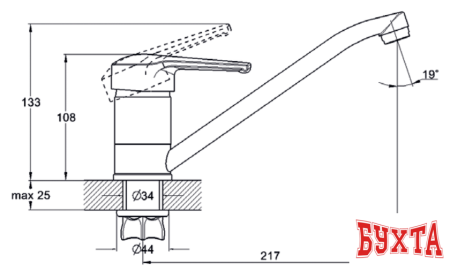 Смеситель Solone SIT4-A182