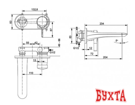 Смеситель Ideal Standard Melange A5591AA