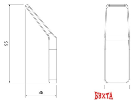 Крючок для ванны IDDIS Slide SLIBS10i41