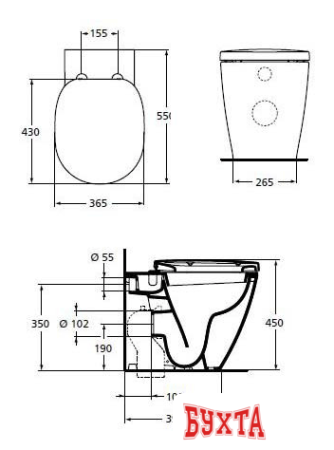 Унитаз Ideal Standard Connect [E803401]