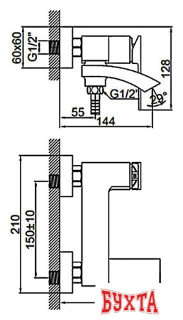 Смеситель Ledeme L3178U