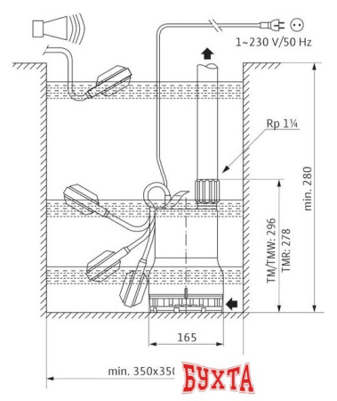 Дренажный насос Wilo Drain TM 32/8-10M