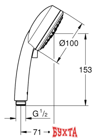 Душевая лейка Grohe New Tempesta Cosmopolitan 100 27572002