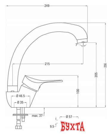 Смеситель Deante Joko BOJ 066M