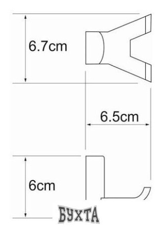 Крючок для ванны Wasserkraft Leine K-5023D