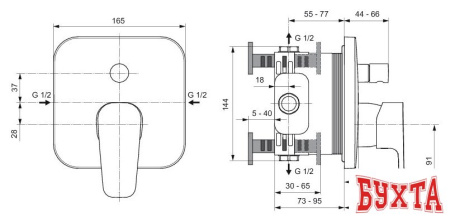 Смеситель Ideal Standard Ceraplan III A6115AA