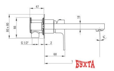 Смеситель Deante Anemon Bis BBZ N54L