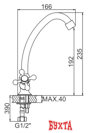 Смеситель Ledeme H09 L4009