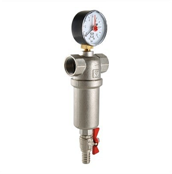 Фильтр промывной Valtec 3/4 VT.389.N каскадный с манометром