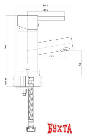 Смеситель Cersanit Simi S951-039