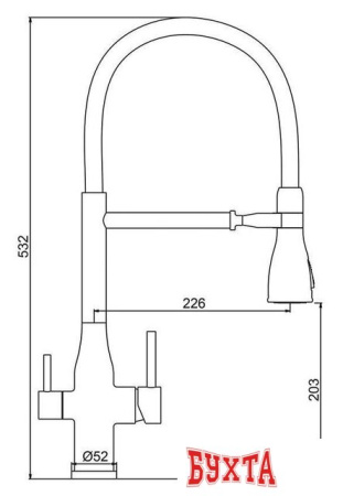 Смеситель Gappo G4399-76