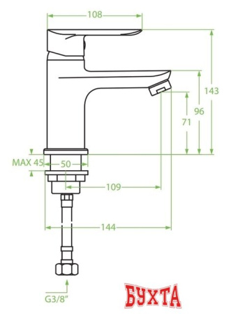 Смеситель Laveo Appia BLP 022D