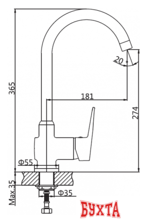 Смеситель AV Engineering AVCID4-A557