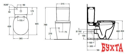 Унитаз Ideal Standard Connect E781701