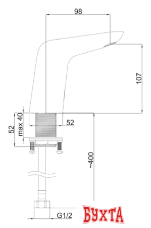 Смеситель Rubineta Ecosens (540003)