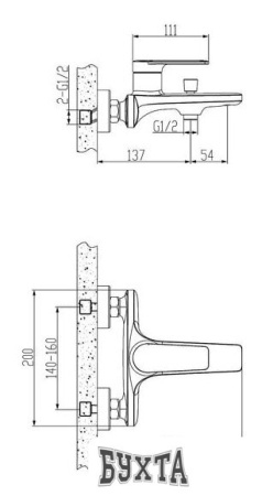 Смеситель Esko Baku BK 54