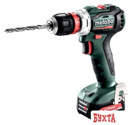 Дрель-шуруповерт Metabo PowerMaxx BS 12 BL Q 601039500 (с 2-мя АКБ 2 Ah, кейс)