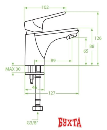 Смеситель Laveo Rondo BLX 022D