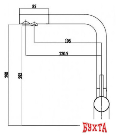 Смеситель Paulmark Skalen Sk213020-431 (белый матовый)