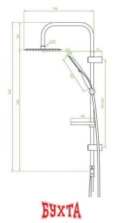 Душевая система  Laveo Fino PL2 20OX