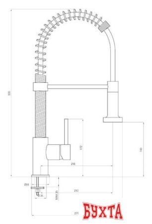 Смеситель Deante Molla BDZ 060A