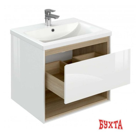 Мебель для ванных комнат Cersanit Тумба под умывальник Louna 60 SP-SZ-LOU-CO60/Wh