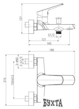 Смеситель Cersanit Flavis 63035