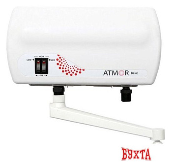 Проточный электрический водонагреватель-кран Atmor Basic 5 кВт кран