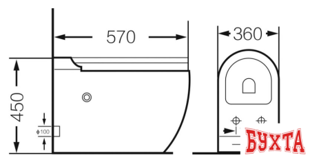 Унитаз Grossman GR-PR-5502