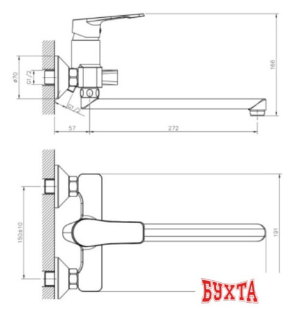 Смеситель Decoroom DR23043