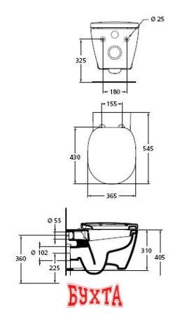 Унитаз Ideal Standard Connect [W880101]