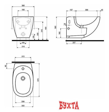 Биде Kolo Ego Reflex [K15100900]