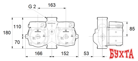 Циркуляционный насос Grundfos UPSD 32-50 180