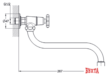 Кран Solone JIK13-A102-A