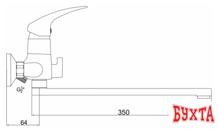 Смеситель Gross Aqua Basic 7211257C-35F