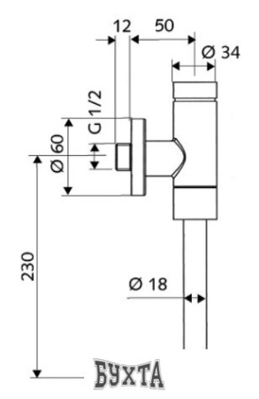 Смывной кран для писсуара Schell Schellomat basic [024760699]